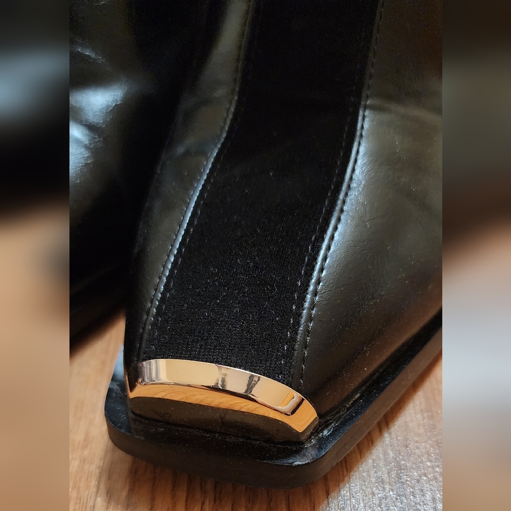 Ninety Union Black and Suede Boot - Picture 4 of 10